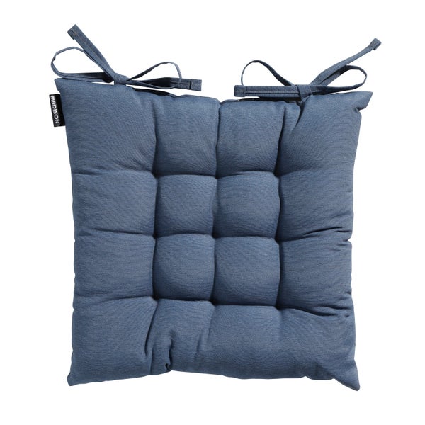 Sitzkissen Tuscany Panama Saphirblau - Ca. 46x46 cm - 4er-Set