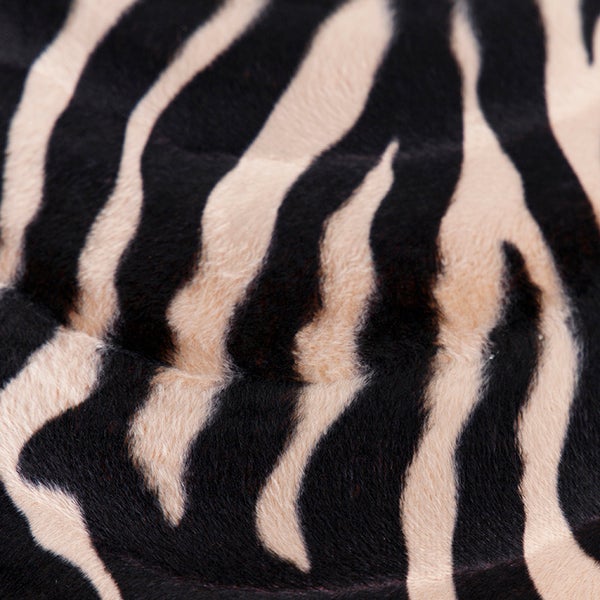Velours Lampenschirm Zebra Design 50/50/25 Gold innen