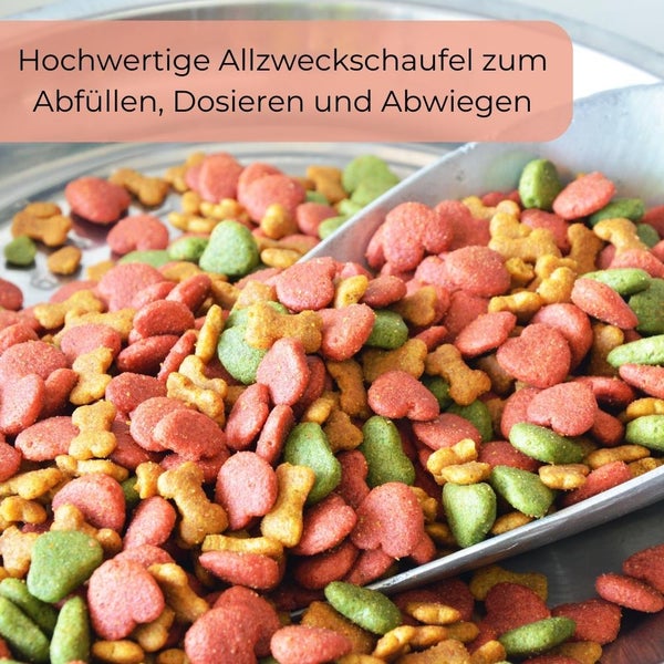 Futterschaufel Aluminium Gr.4 1200 ml Mehlschaufel Eisschaufel Abwiegeschaufel Sackschaufel Getreideschaufel Schaufel Metall