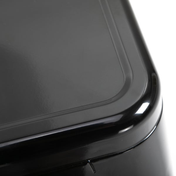 HOMCOM Barhocker 4er Set, Barstuhl mit Fußstütze, Küchenstühle aus Metall Stapelbar Tresenhocker Hocker für Küche, Wohnzimmer, Esszimmer Schwarz