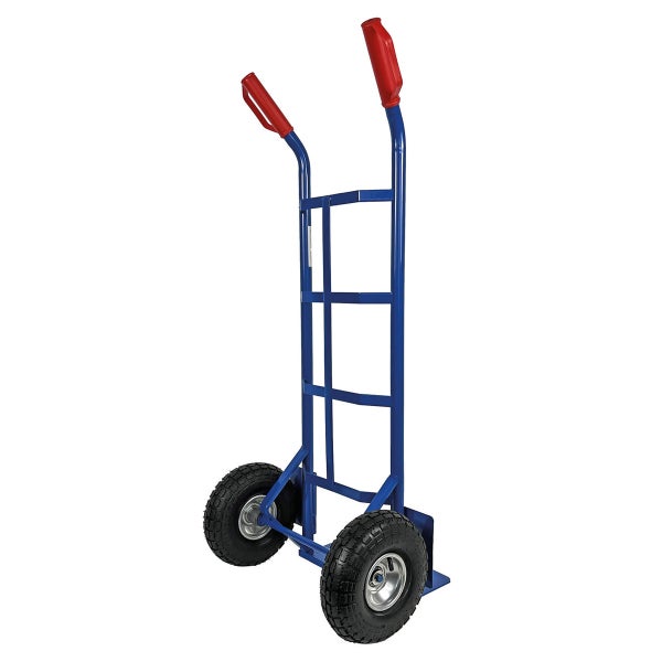 Profi Sackkarre HBH TK320LU – 320 kg Tragkraft, Luftreifen, Stahlrahmen, Transportkarre für schwere Lasten