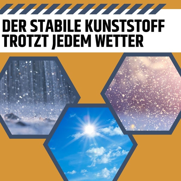 Produktbild zur Wetterbeständigkeit von stabilem Kunststoff