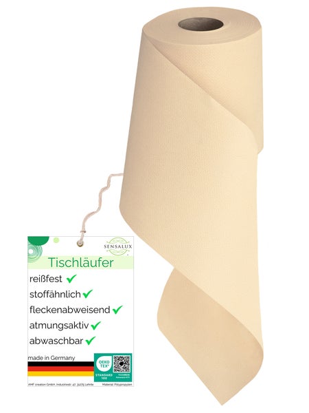 Sensalux NATURE Tischläufer - 0,15m x 25m Perle