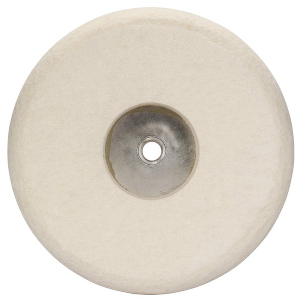 Polierscheibe aus Filz mit Metallaufnahme