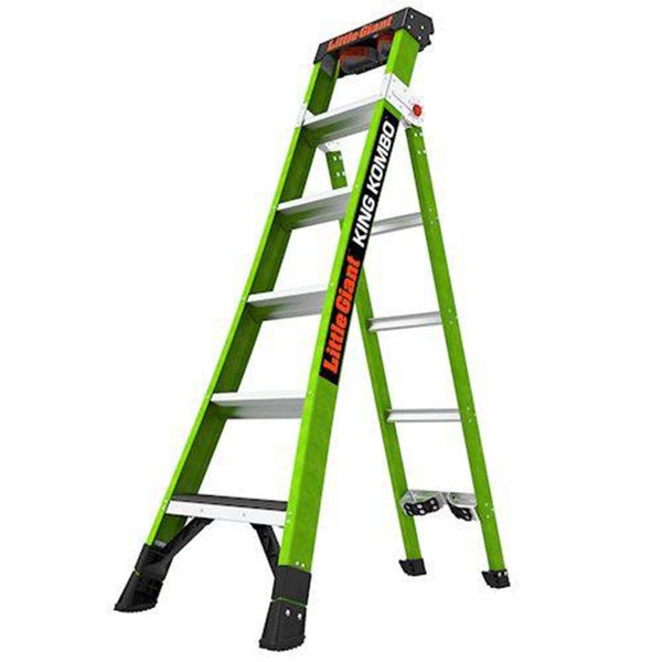 Little Giant King Kombo Kombileiter aus Fiberglas mit rutschfesten Stufen