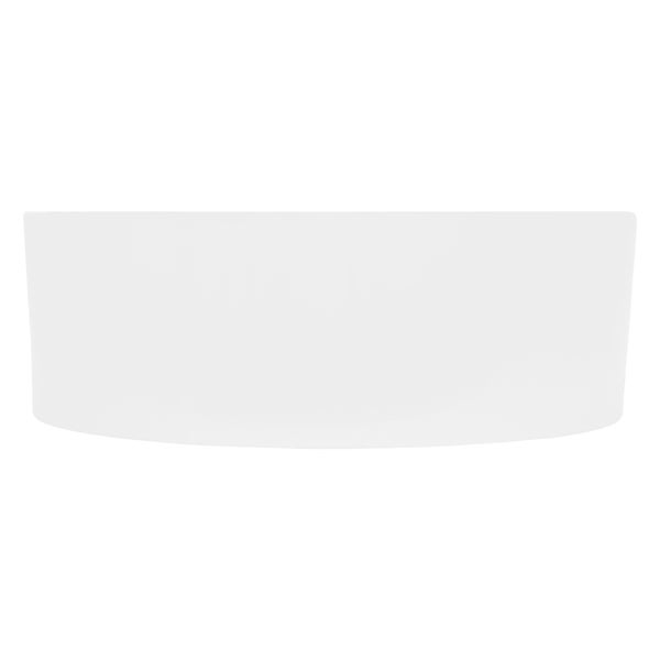 ECD Germany Waschbecken Waschtisch Ø 460 x 155 mm aus Keramik Rund Weiß - Aufsatzbecken Aufsatzwaschbecken Handwaschbecken Aufsatzwaschtisch Spülbecken Becken Wasserfall Waschschale Waschschüssel