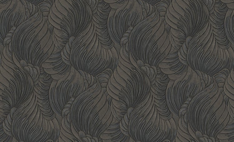 Zambaiti Tapete Art Decó Muster Dunkelgrau - 106 cm x 10 m - 662305
