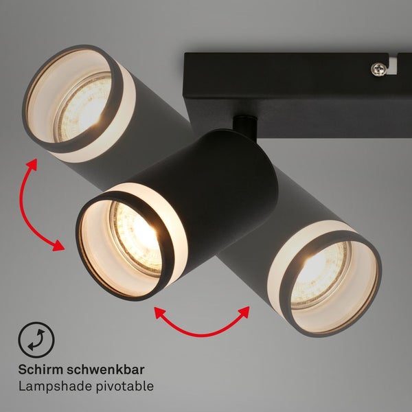 Deckenstrahler Deckenleuchte Deckenlampe Schlafzimmer Schwenkbar 2-flammig GU10