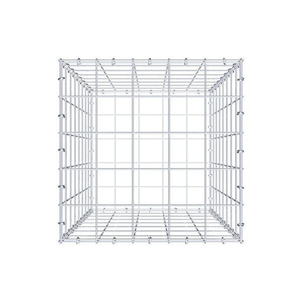 Gabione 80 cm x 50 cm x 50 cm (L x H x T), Maschenweite 10 cm x 10 cm, C-Ring