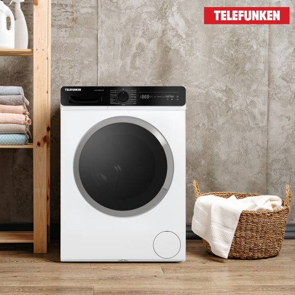 Telefunken Waschmaschine 10kg 1400 U/Min. Dampffunktion Auto-Dosierung Inverter Motor AquaStop W-10-1400-A-W