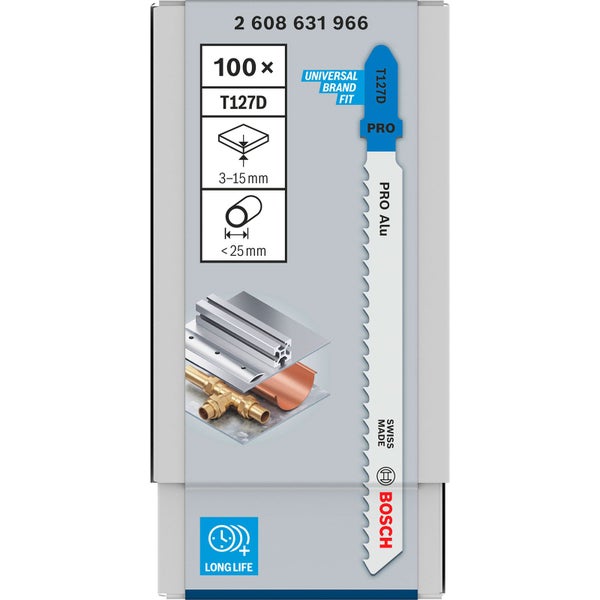 Bosch Stichsägeblatt T127D Pro Alu, Packung