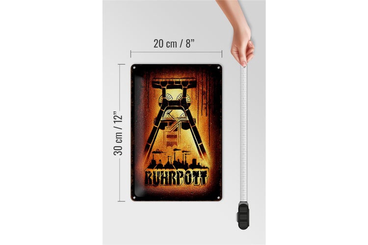 Blechschild Spruch 20x30cm Ruhrpott Ruhrgebiet