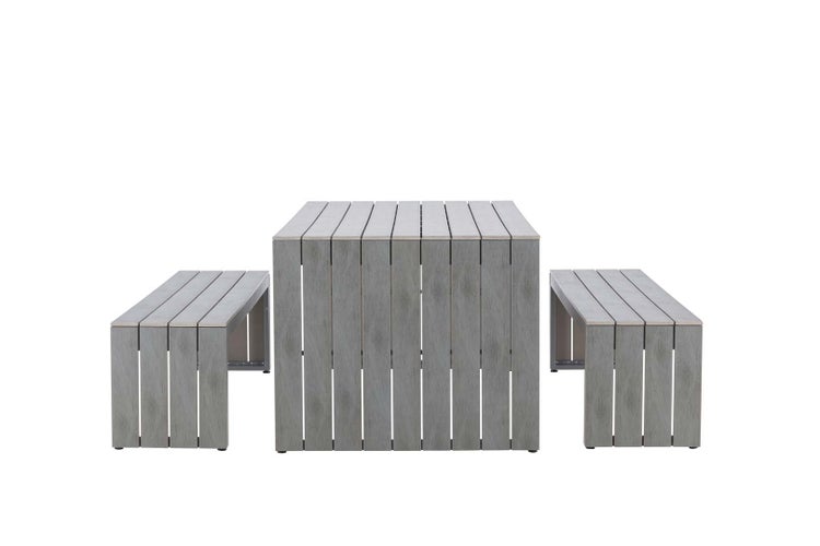 San Juan Lounge-Set 3 Teile grau. 90 X 200 X 74 cm