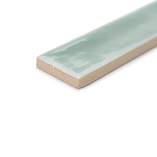 Wandfliese im Riemchenformat mit glänzender Oberfläche
