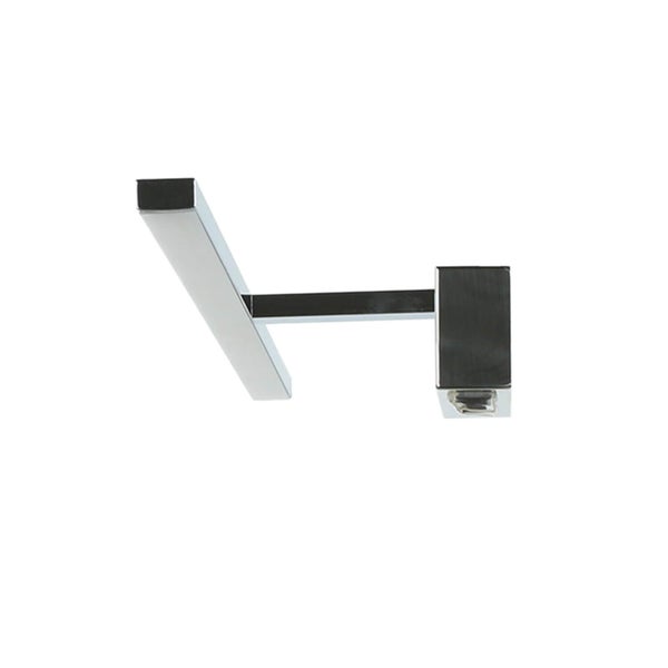 Moderne Spiegelleuchte aus Metall mit eckigem Design für die Wandmontage