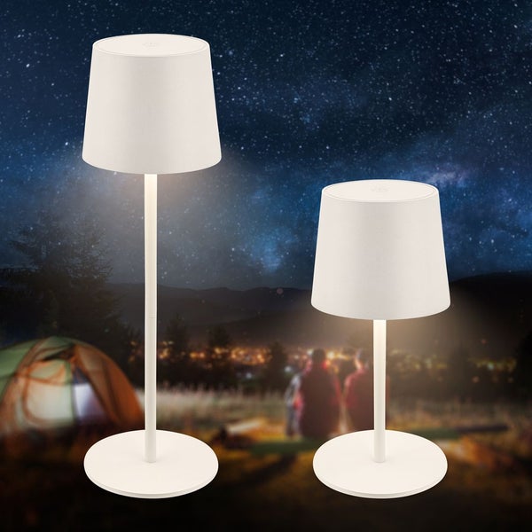 LED Tischlampe Akku LED Tischleuchte Dimmbar Kabellos Touch Aussen/Innen