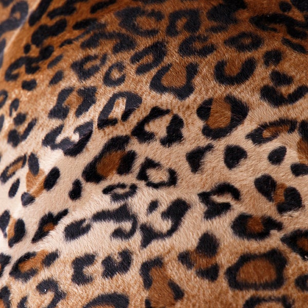 Velours Lampenschirm Leopard Design 40/40/40 Gold innen