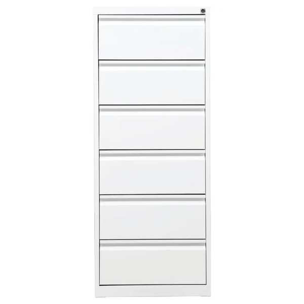 PROREGAL Karteischrank Mare 6 Schubladen HxBxT 132 x 53 x 62 cm Weiß