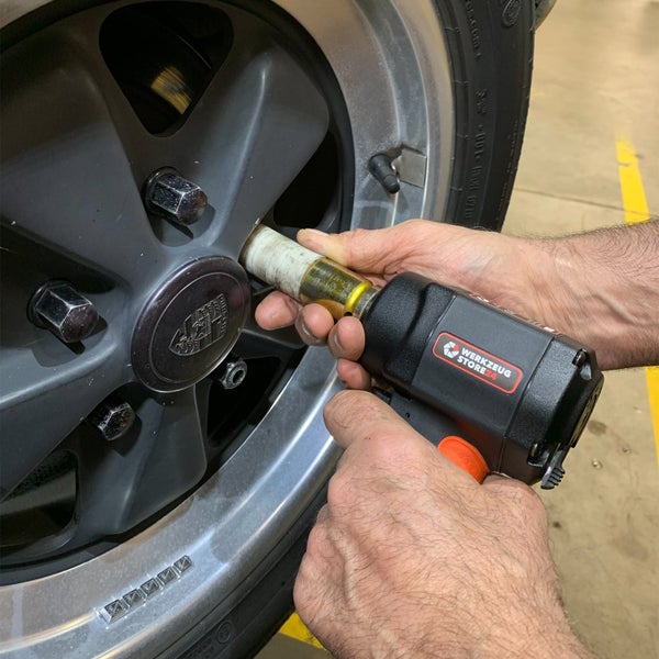 Schleifmop mit Schaft für Bohrmaschinen