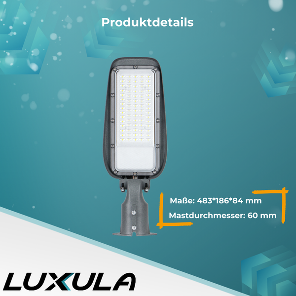 LED-Strassenleuchte, Mastdurchmesser 60 mm