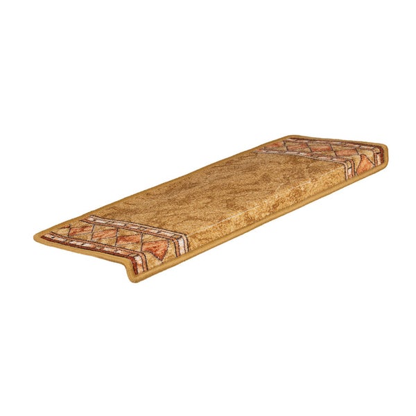 FLOORDIREKT Stufenmatte Rügen - Selbstklebend - Strapazierfähig - Beige - Rechteckig - 65 x 23,5 cm