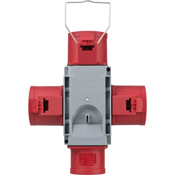 Steckdosenverteiler mit Tragegriff für den Baustellenbereich