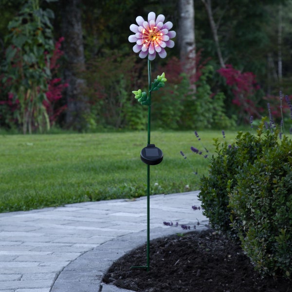 Dekorative Solarleuchte in Blumenform für den Garten