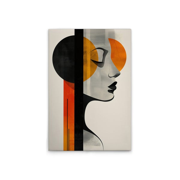 Abstraktes Frauengesicht Wandbild