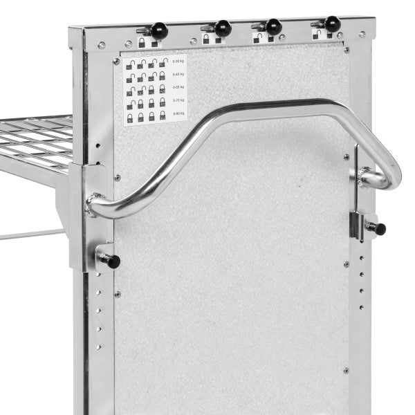 Kongamek Einkaufswagen mit 2 verstellbaren Böden 965x520x1100mm Gummi 300kg Tragkraft ohne Bremse