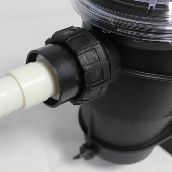 Poolfilter Gehäuse mit Schlauchanschluss und Überwurfmutter für Schwimmbad Filteranlagen