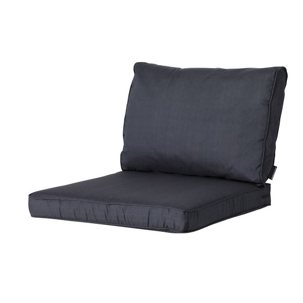 Lounge Rückenkissen Basic schwarz - ca. 43x73 cm - 2er-Set