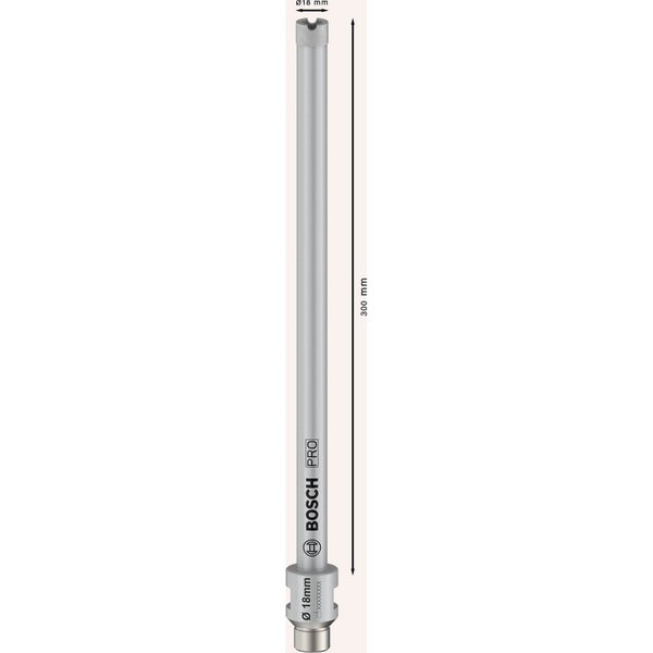 Bosch PRO Core Cutter wet 18 x 300 mm G 1/2 - 2608601796