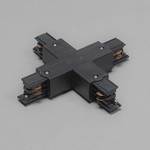 X-Verbinder für 3-Phasen-Schiene Schwarz - 3-Phasen