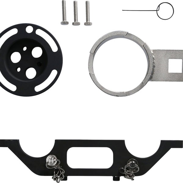 Werkzeugsatz zur Motorreparatur mit Halter, Schrauben und Stift