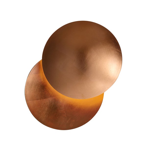 Runde Wandleuchte aus Metall