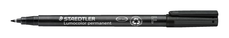 STAEDTLER Universalstift Lumocolor 318 permanent F, schwarz