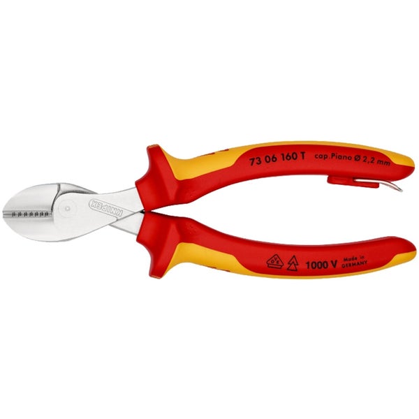 Knipex X-Cut® Kompakt-Seitenschneider mit Befestigungsöse - 7306160T