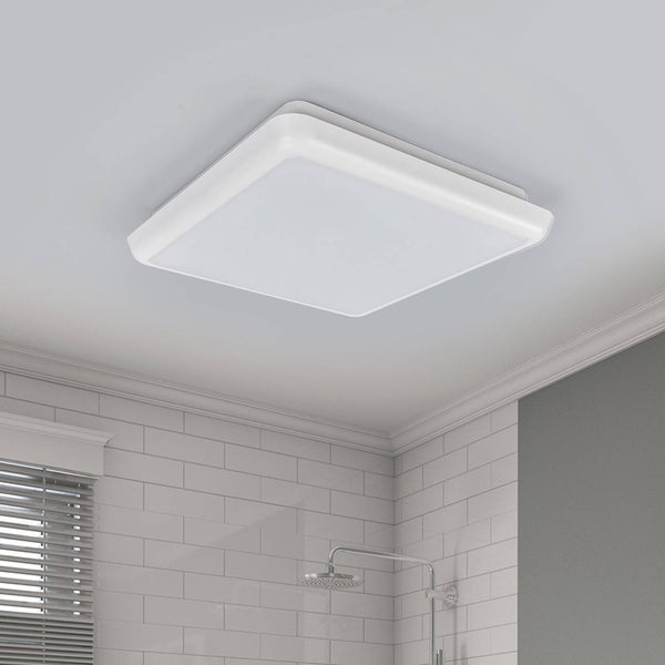 Arcchio LED Deckenleuchte Augustin (Modern) in Weiß (1 flammig, ) - Lampe Deckenlampe Badezimmerleuchte