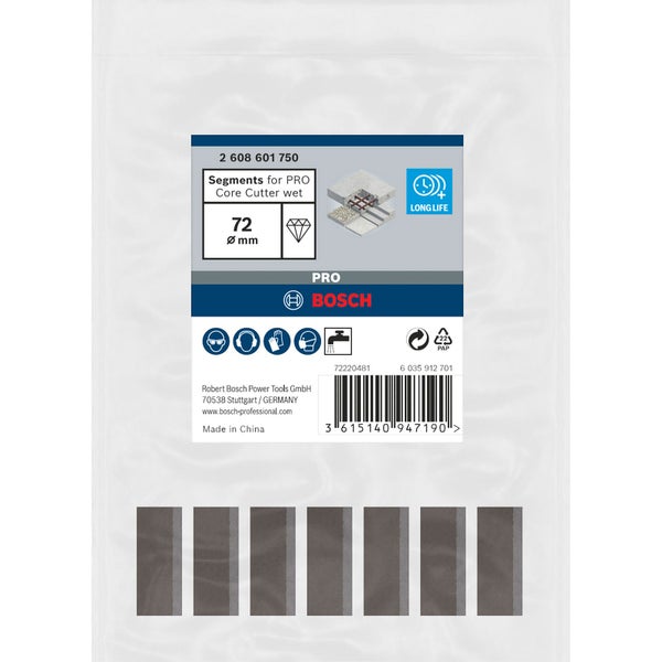 Halbstein aus Beton für den Gartenbau