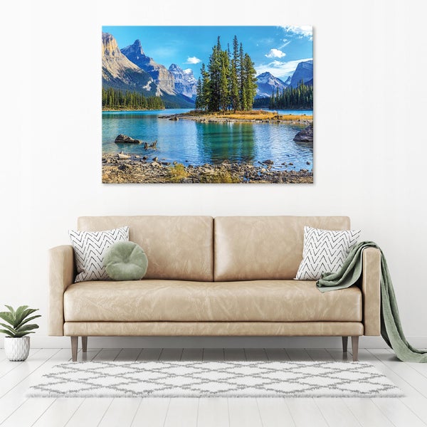 Bilder Landschaft Berge Natur Leinwandbild Wohnzimmer 60X40 cm