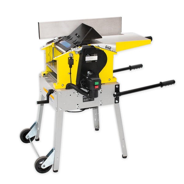 Hobelmaschine mit Tisch und Rädern für Holzbearbeitung