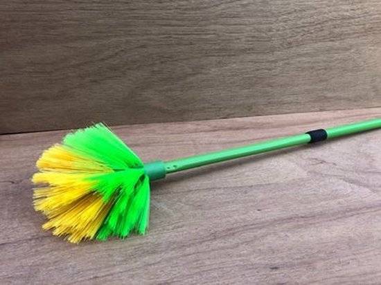 Staubwedel mit gelben und grünen Borsten