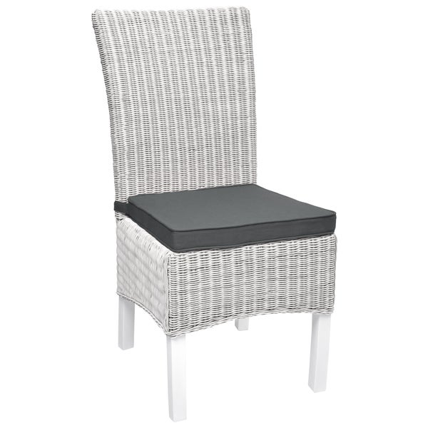 Beautissu Loft SK Stuhlkissen 45x40x5cm Graphitgrau (4tlg)