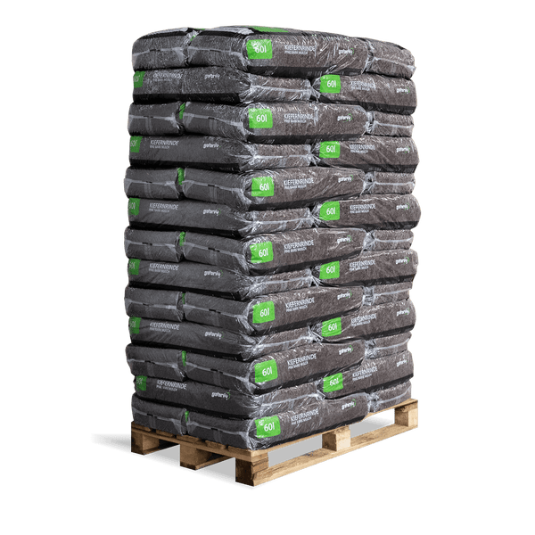 Galamio Rindenmulch Kiefer Fein 60l x 39 Sack 2340l Palette