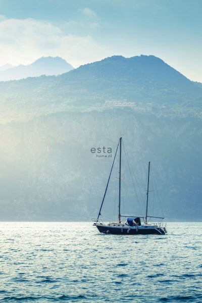 ESTAhome Fototapete Segelboot Blau - 1,86 x 2,79 m - 158850