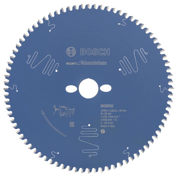 Bosch Kreissägeblatt Expert for Aluminium für Kapp- und Gehrungssägen 260 x 30 x 2,8 mm 80 - 2608644113