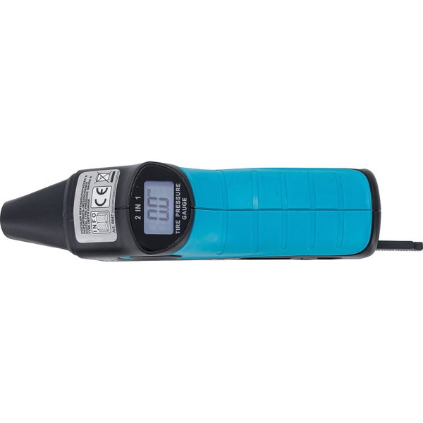 BGS Digitaler Reifendruckprüfer & Reifenprofil-Messschieber 2-IN-1 - 6647