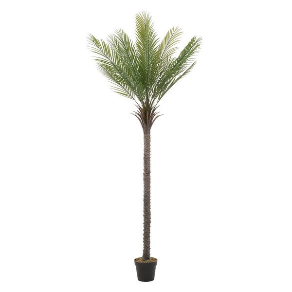ML-Design Künstliche Palme 210 cm, Künstliche Pflanzen groß, Tropische Kunstpalme, Kunstpflanze, Fake Plant Deko, Plastik Pflanze im Topf für Indoor/Outdoor, Kunstbaum wie echt für Wohnzimmer Büro