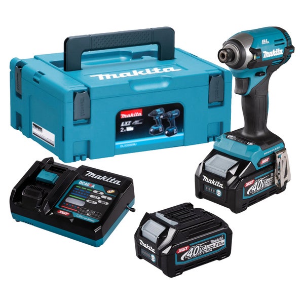 Makita Akku-Schlagschrauber Set mit Akkus, Ladegerät und Transportkoffer