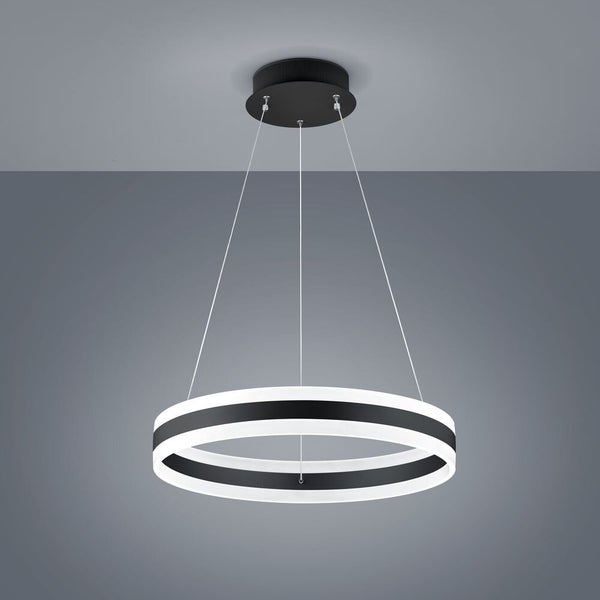 LED Pendelleuchte Liv in Schwarz-matt und Weiß 72W 5070lm 600mm